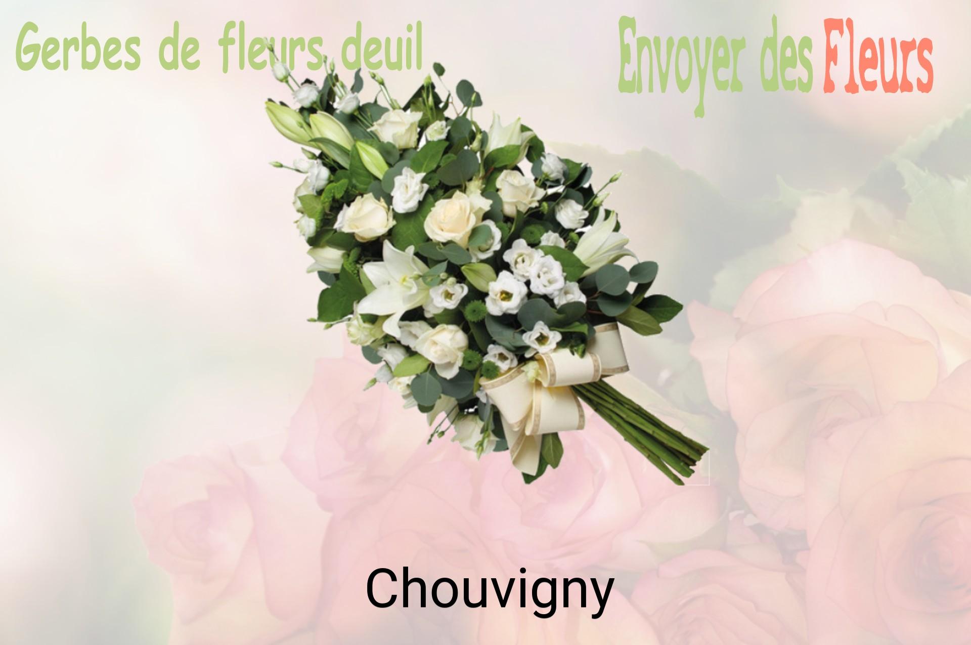 Gerbe de fleurs de deuil livrée à Chouvigny